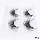 2 Pairs Thick False Eyelashes
