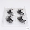 2 Pairs Thick False Eyelashes