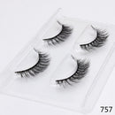 2 Pairs Thick False Eyelashes