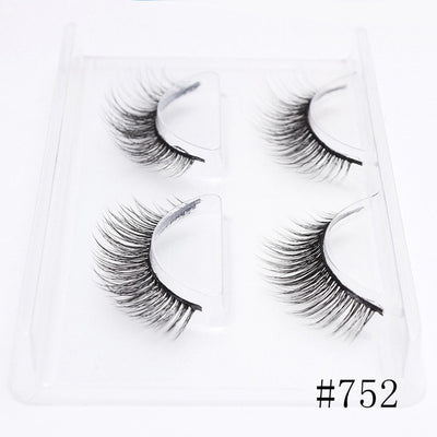 2 Pairs Thick False Eyelashes