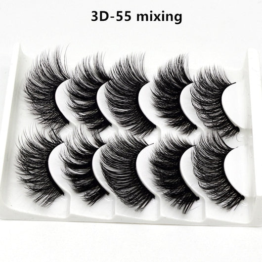 Mink eyelashes 5 pairs