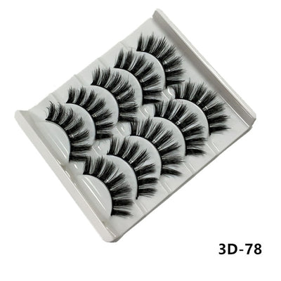 Mink eyelashes 5 pairs