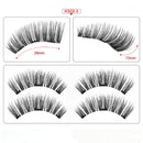 Magnetic eyelashes with 3 magnets