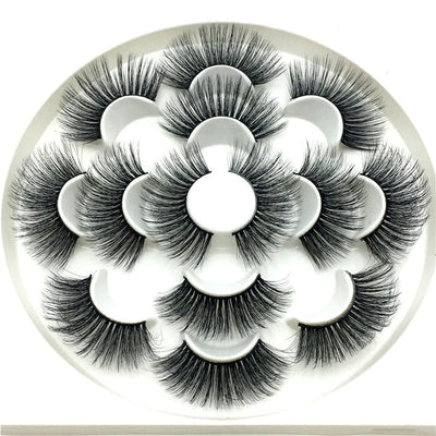 7 pairs 25 mm mink eyelashes