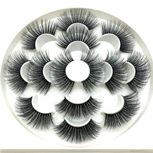 7 pairs 25 mm mink eyelashes