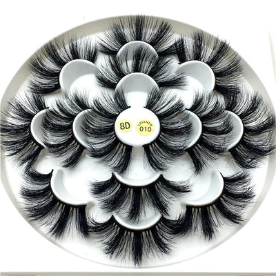 7 pairs 25 mm mink eyelashes