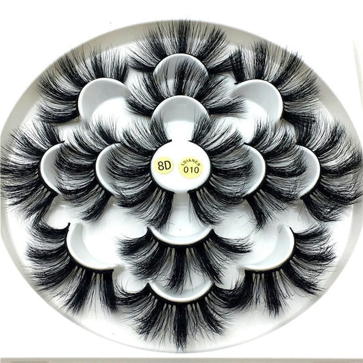 7 pairs 25 mm mink eyelashes