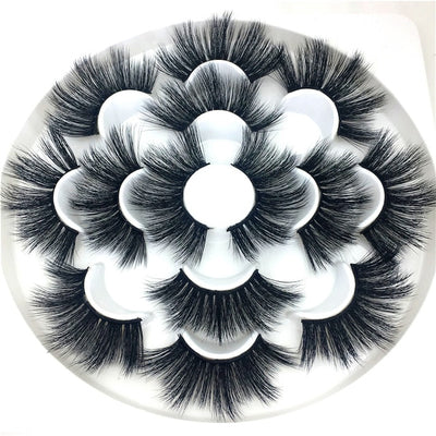 7 pairs 25 mm mink eyelashes