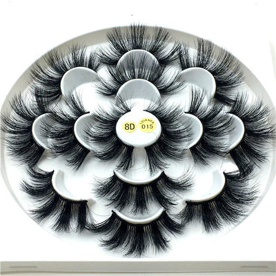7 pairs 25 mm mink eyelashes