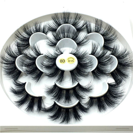 7 pairs 25 mm mink eyelashes