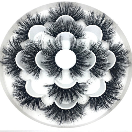 7 pairs 25 mm mink eyelashes