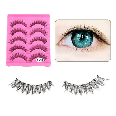 5 Pairs Thick False Eyelashes