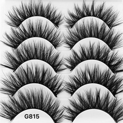5 Pairs 3D Faux Mink Eyelashes